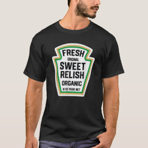 Funny Sweet Relish Pickle Bottle Label Halloween M T-Shirt