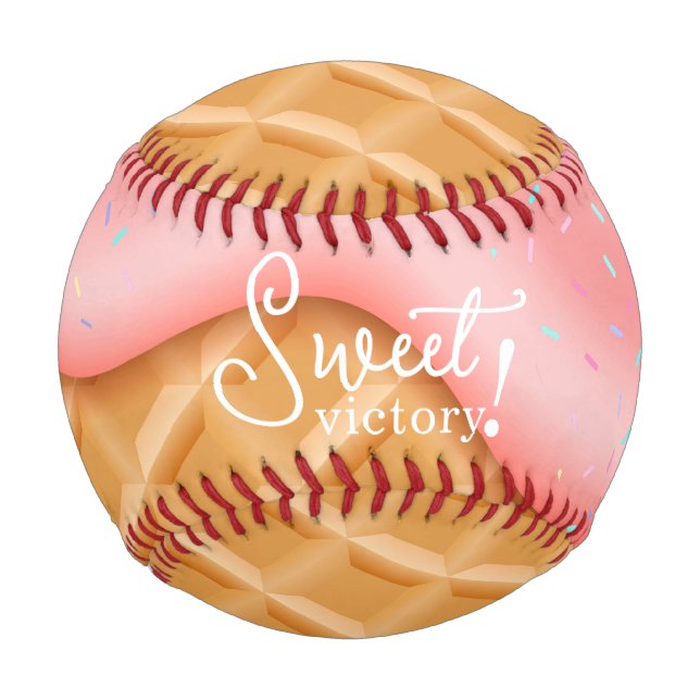 Funny Sweet Victory Ice Cream Baseball (Front)