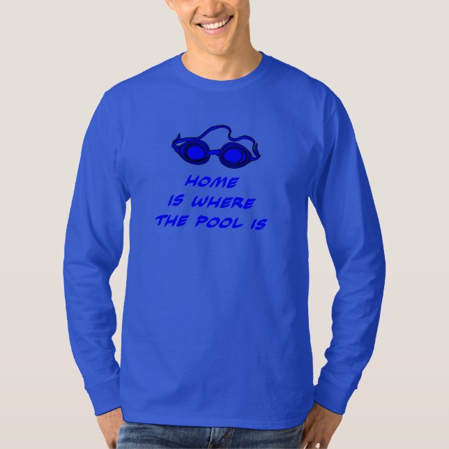 Funny Swim Quote - Long-Sleeve Shirt for Swimmers (Front)