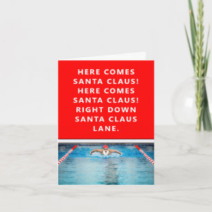 Funny Swimming Christmas Cards
