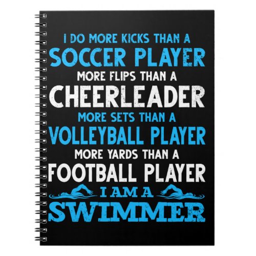 Funny Swimming Definition Swimmer Notebook