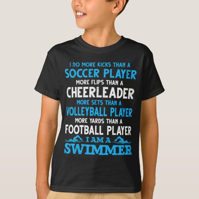 Funny Swimming Definition Swimmer T-Shirt (Front)