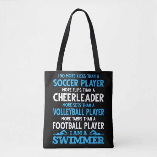 Funny Swimming Definition Swimmer Tote Bag