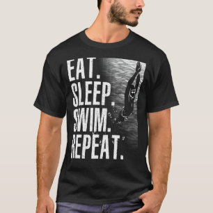 Funny Swimming Design For Men Women Kids Swimmers  T-Shirt