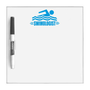 Funny Swimming Dry Erase Board