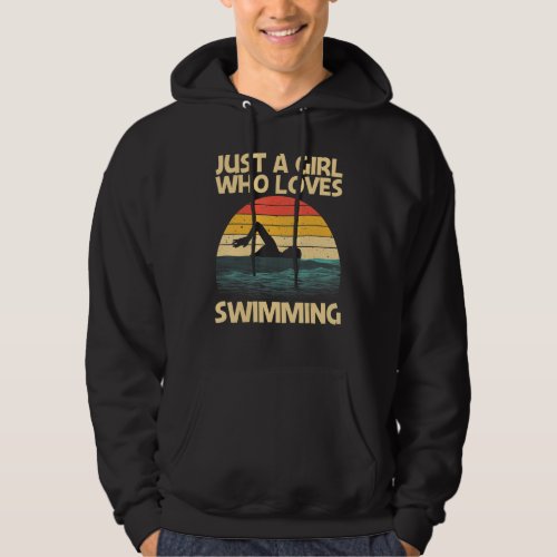 Funny Swimming For Girls Mom Swimmer Swimming Pool Hoodie