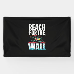Funny Swimming Gift A Swimming Athlete Design Banner