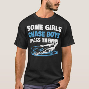 Funny Swimming Gift For Girls Women Swim Athletes  T-Shirt