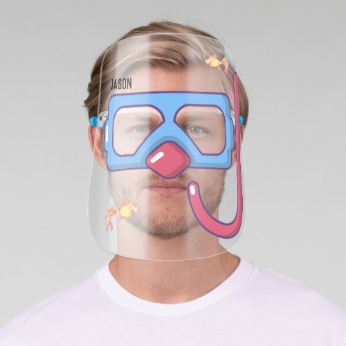 Funny Swimming Mask Snorkle  Fish Face Shield