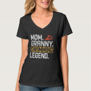 Funny Swimming Mom Granny Legend Cool Granny T-Shirt
