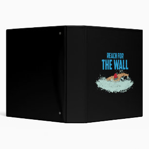 Funny Swimming Quote Swimmer Gift 3 Ring Binder