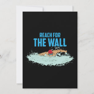Funny Swimming Quote Swimmer Gift Invitation