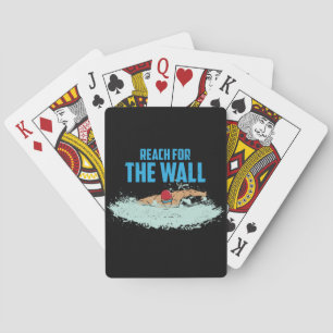 Funny Swimming Quote Swimmer Gift Poker Cards