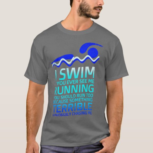 Funny swimming  T_Shirt