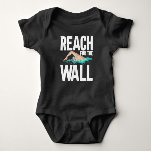 Funny Swimming Team Swimmer Quotes Baby Bodysuit