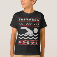 Funny Swimming Ugly Christmas Sweater
