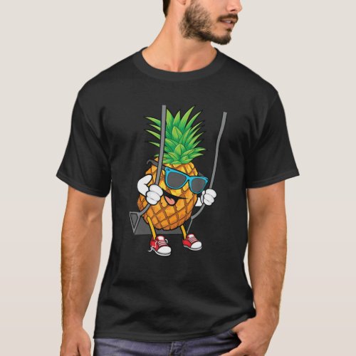 Funny Swinging Pineapple Lover Gift  Cute Swinger T_Shirt
