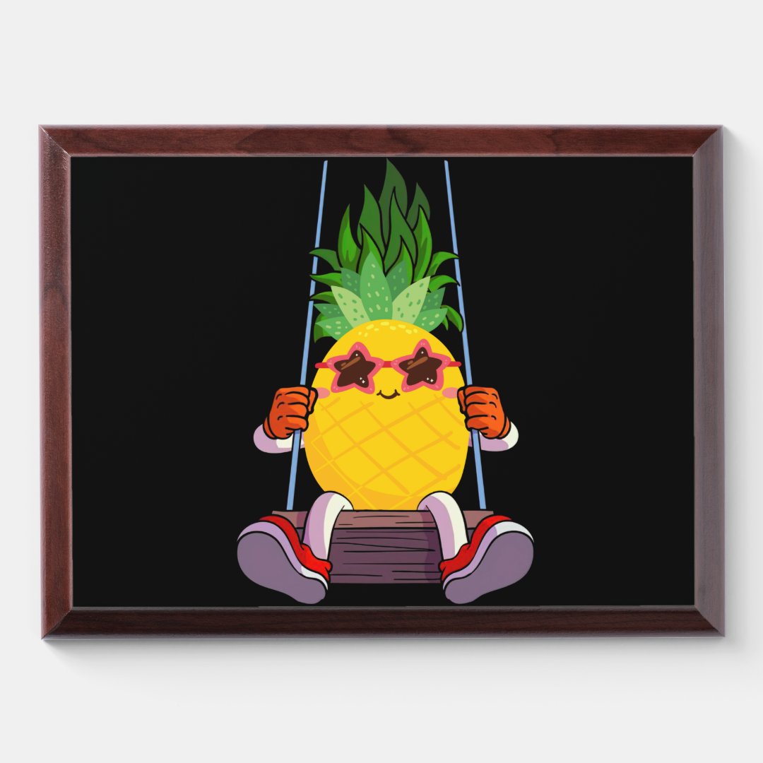 Funny Swinging Pineapple Swinger Award Plaque Zazzle