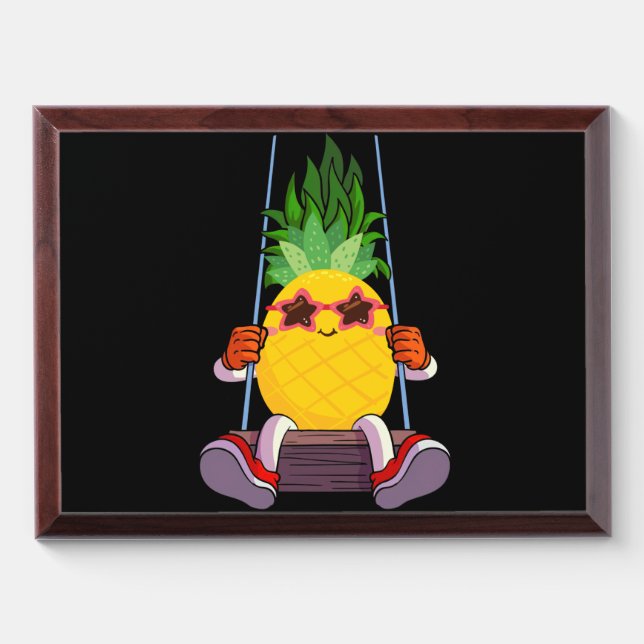 Funny Swinging Pineapple Swinger Award Plaque (Horizontal)