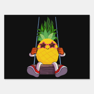 Funny Swinging Pineapple Swinger Sign