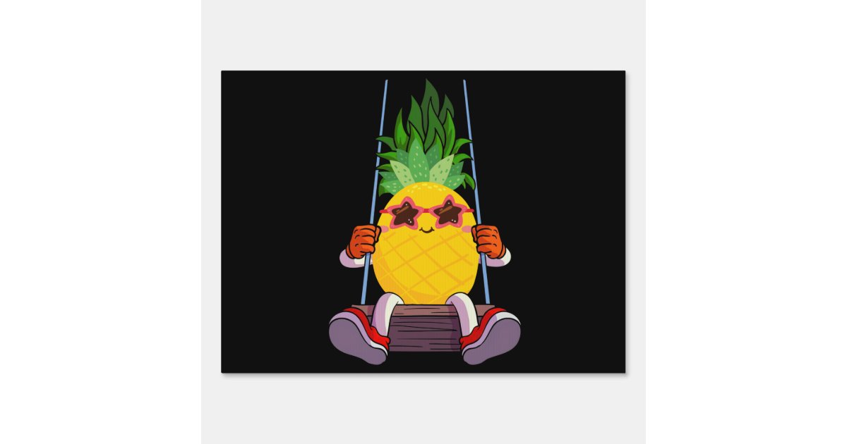 Funny Swinging Pineapple Swinger Sign Zazzle