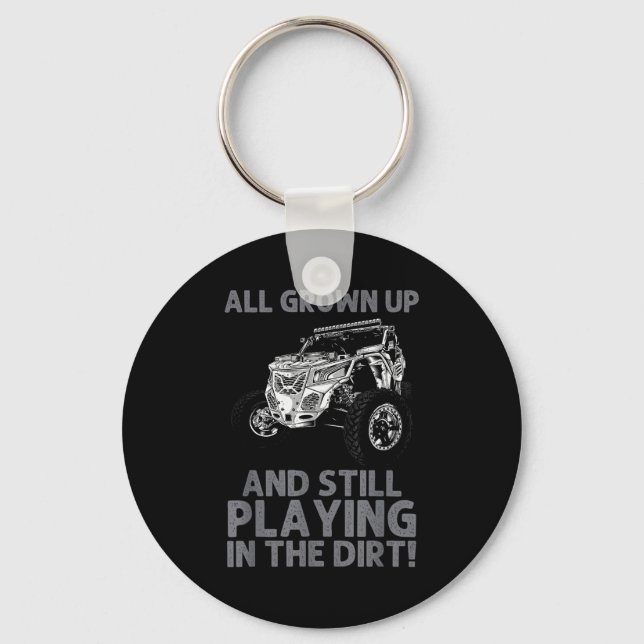 Funny Sxs Design For Men Women Offroading Utv Side Keychain (Front)