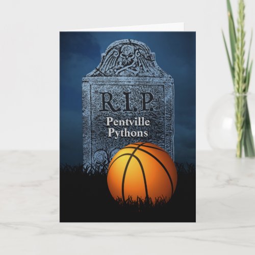Funny Sympathy Card for Opponents Basketball Team