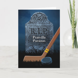 Funny Sympathy Card For Opponent's Hockey Team