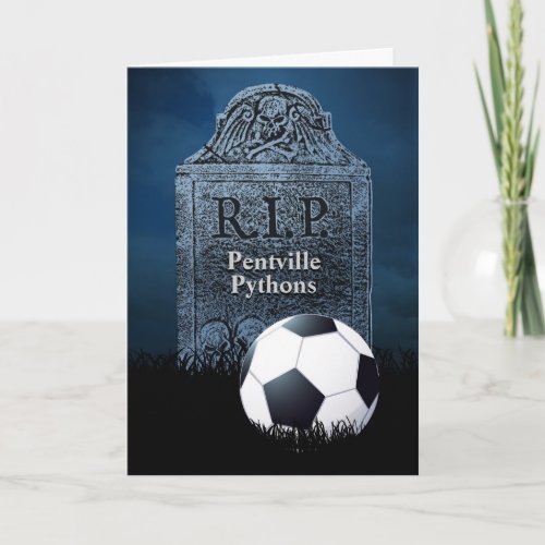 Funny Sympathy Card for Opponents Soccer Team