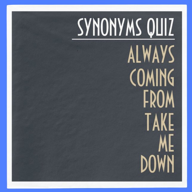 Funny Synonym Rickroll Party Napkins (Creator Uploaded)