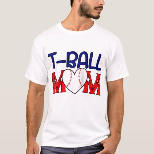 Funny T_ball Mom Mothers Dayball Mom Game fan T_Shirt