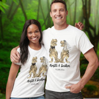 Funny T-Rex Bride & Groom Dinosaur Wedding