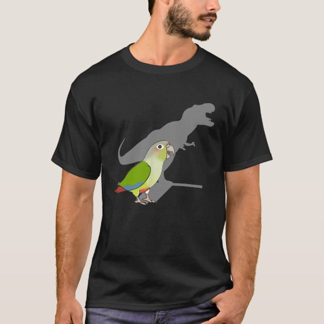 Funny T-Rex Cinnamon Conure Dinosaur Parrot Birb M T-Shirt (Front)