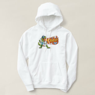 Funny T-Rex Dentist Breathing Fire Dentist Gift Hoodie