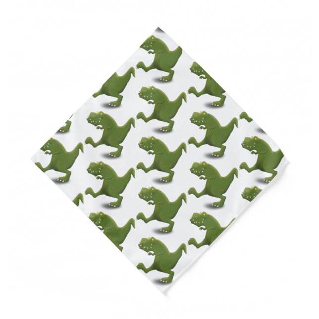 Funny T rex dinosaur cartoon humor Bandana (Front)