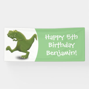 Funny T rex dinosaur cartoon humor Banner