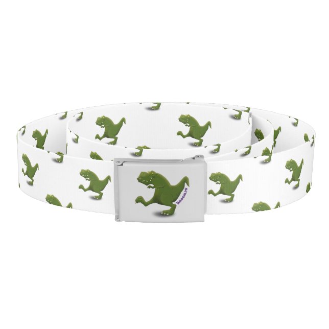 Funny T rex dinosaur cartoon humor Belt (Coil)