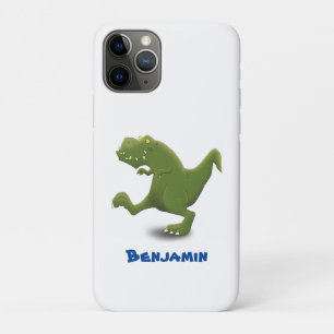 Funny T rex dinosaur cartoon humor iPhone 11 Pro Case