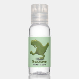 Funny T rex dinosaur cartoon humor Hand Sanitizer