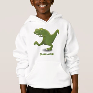 Funny T rex dinosaur cartoon humor Hoodie