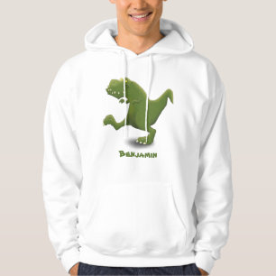 Funny T rex dinosaur cartoon humor Hoodie
