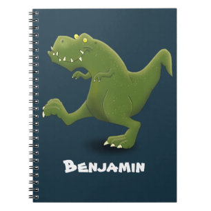 Funny T rex dinosaur cartoon humor Notebook