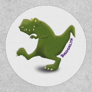 Funny T rex dinosaur cartoon humor Patch