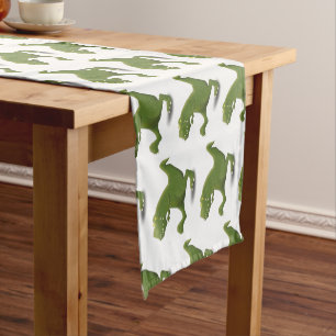 Funny T rex dinosaur cartoon humor Short Table Runner