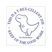 T-Rex Name Rubber Stamp
