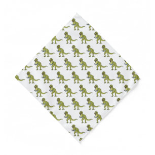 Funny T rex dinosaur illustration  Bandana