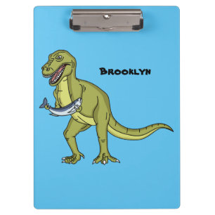 Funny T rex dinosaur illustration Clipboard