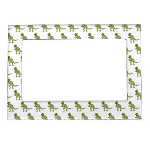 Funny T rex dinosaur illustration  Magnetic Frame