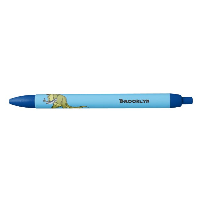 Funny T rex dinosaur illustration Pen (Front)