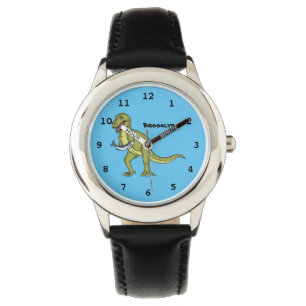 Funny T rex dinosaur illustration Watch